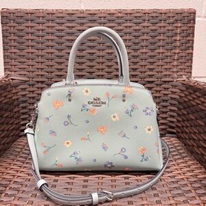Coach MINI LILLIE CARRYALL WITH MYSTICAL FLORAL PRINT (COACH C8216)